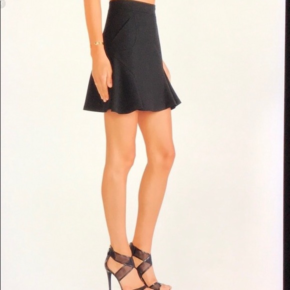 Diane Von Furstenberg Dresses & Skirts - dvf  lyra black crepe skirt size 6 nwot
